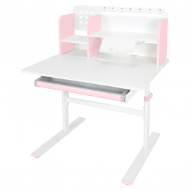 Novekvő íróasztal. rózsaszín/fehér. ADAN