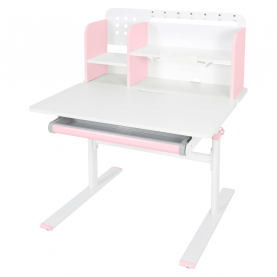 Novekvő íróasztal. rózsaszín/fehér. ADAN