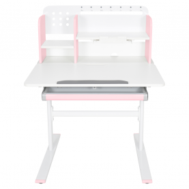 Novekvő íróasztal. rózsaszín/fehér. ADAN