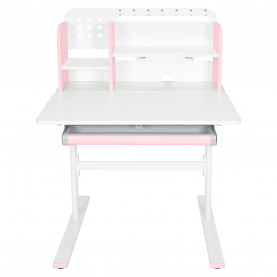Novekvő íróasztal. rózsaszín/fehér. ADAN
