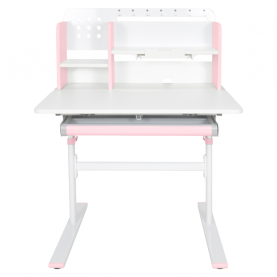 Novekvő íróasztal. rózsaszín/fehér. ADAN