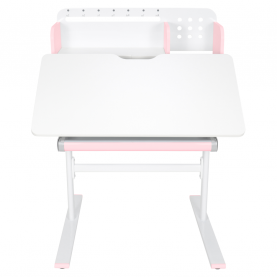 Novekvő íróasztal. rózsaszín/fehér. ADAN