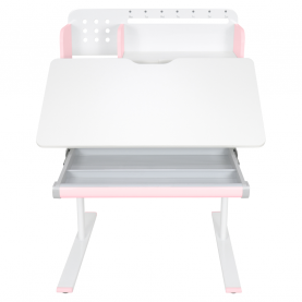 Novekvő íróasztal. rózsaszín/fehér. ADAN