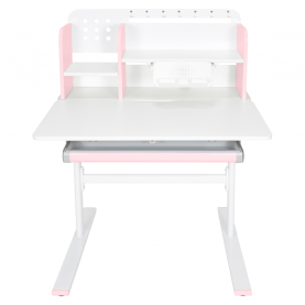 Novekvő íróasztal. rózsaszín/fehér. ADAN