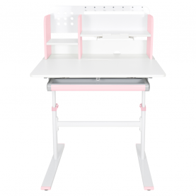 Novekvő íróasztal. rózsaszín/fehér. ADAN