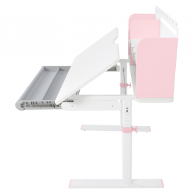 Novekvő íróasztal. rózsaszín/fehér. ADAN