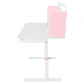Novekvő íróasztal. rózsaszín/fehér. ADAN