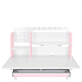 Novekvő íróasztal. rózsaszín/fehér. ADAN