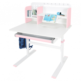 Novekvő íróasztal. rózsaszín/fehér. ADAN