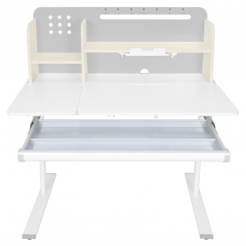 Novekvő íróasztal. szürke/fehér. ODIN