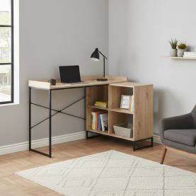 Sarok számítógépasztal. tolgy/fekete. ULOSTOL