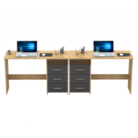 Számítógépasztal. artisan tolgy/grafit. LARISTOTE NEW