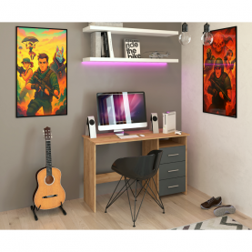 Számítógépasztal. artisan tolgy/grafit. LARISTOTE NEW