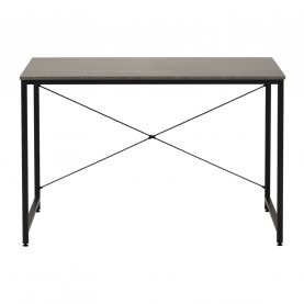 Íróasztal. beton/fekete. 120x60 cm. MELLORA
