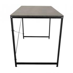 Íróasztal. beton/fekete. 120x60 cm. MELLORA