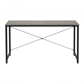 Íróasztal. beton/fekete. 150x60 cm. MELLORA