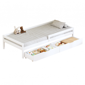 Gyerekágy tárolóhellyel. 90x200. fehér. MIX NEW