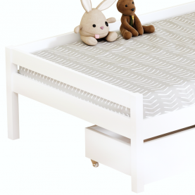 Gyerekágy tárolóhellyel. 90x200. fehér. MIX NEW