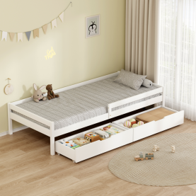 Gyerekágy tárolóhellyel. 90x200. fehér. MIX NEW