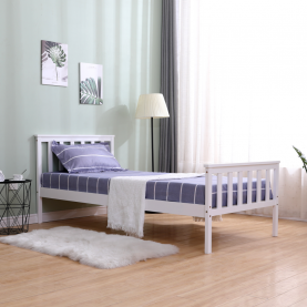 Ágy ágyráccsal. fehér. 90x200. ANATRA