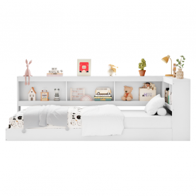 Ágy ágyráccsal. fehér. 90x200. TOSIA