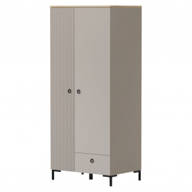 Szekrény. szürkésbarna Taupe/silverjack tolgy. DOMCA 2D1S