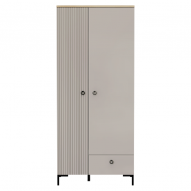 Szekrény. szürkésbarna Taupe/silverjack tolgy. DOMCA 2D1S