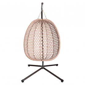 Függőfotel. osszecsukható. rézszínű/bézs/krém. SANAN