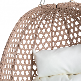 Függőfotel. osszecsukható. rézszínű/bézs/krém. SANAN