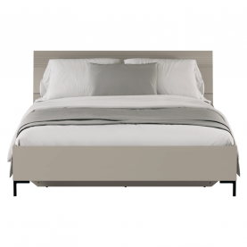 Franciaágy. 160x200. szürkésbarna Taupe. DOMCA