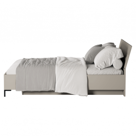 Franciaágy. 160x200. szürkésbarna Taupe. DOMCA