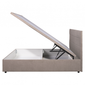 Ágy tárhellyel. 160x200. bézs. RUNOL