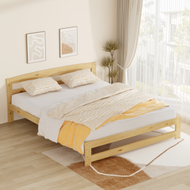 Ágy ágyráccsal. természetes. 160x200. AZRA