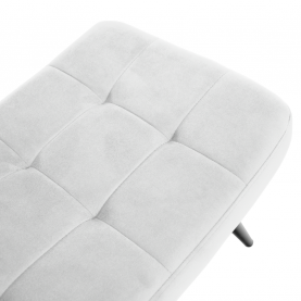 Fotel lábtartóval. világos szürke Velvet szovet/fekete. HABEN