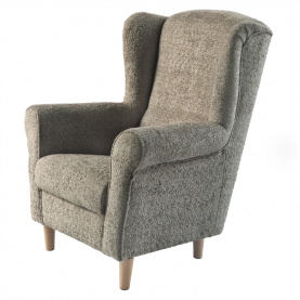 Füles fotel. szürkésbézs Taupe szovet Coral. CHARLOT