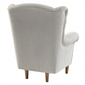 Füles fotel. tejszínes szovet Coral. CHARLOT