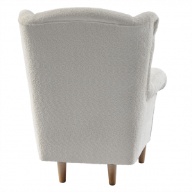 Füles fotel. tejszínes szovet Coral. CHARLOT