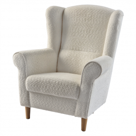 Füles fotel. tejszínes szovet Coral. CHARLOT