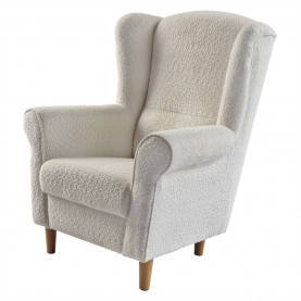 Füles fotel. tejszínes szovet Coral. CHARLOT