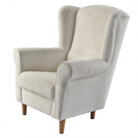 Füles fotel. tejszínes szovet Coral. CHARLOT