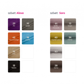 Füles fotel. tejszínes szovet Coral. CHARLOT