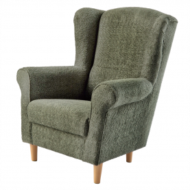 Füles fotel. zold szovet Coral. CHARLOT