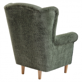 Füles fotel. zold szovet Coral. CHARLOT