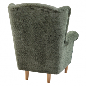 Füles fotel. zold szovet Coral. CHARLOT