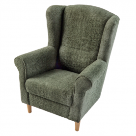 Füles fotel. zold szovet Coral. CHARLOT