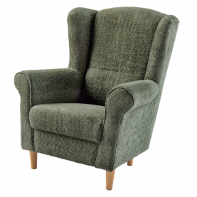 Füles fotel. zold szovet Coral. CHARLOT