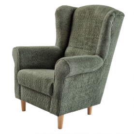 Füles fotel. zold szovet Coral. CHARLOT