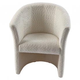 Klub fotel. tejszínes Coral anyag. CUBA