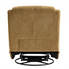 Luxus forgó fotel. hintafotel. mustársárga. UMRBO