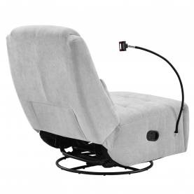 Luxus forgó fotel. hintafotel. világosszürke. UMBRO Luxus forgó fotel. hintafotel. világosszürke. UMBRO